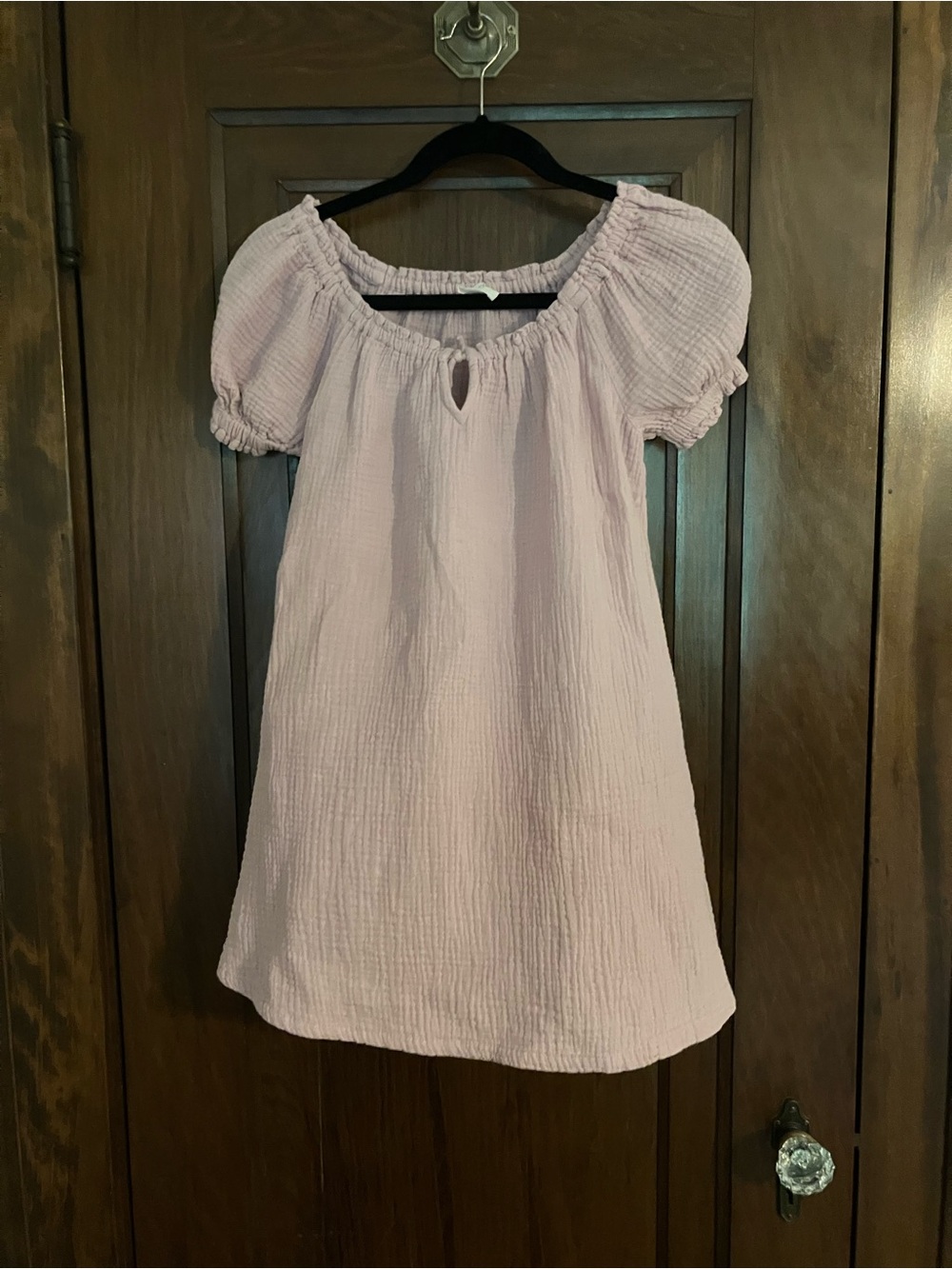 Crewcuts Light Pink Puff-Sleeve Casual Dress